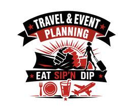 TRAVEL & EVENT PLANNING EAT SIP'N DIP trademark