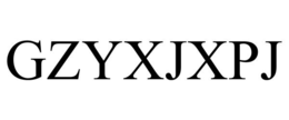 GZYXJXPJ trademark