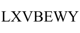 LXVBEWY trademark