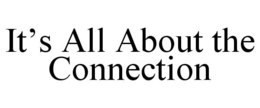 IT’S ALL ABOUT THE CONNECTION trademark