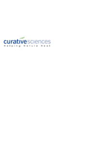 CURATIVE SCIENCES HELPING NATURE HEAL trademark