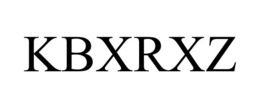 KBXRXZ trademark