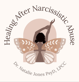 HEALING AFTER NARCISSISTIC ABUSE DR. NATALIE JONES PSYD, LPCC trademark