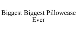 BIGGEST BIGGEST PILLOWCASE EVER trademark