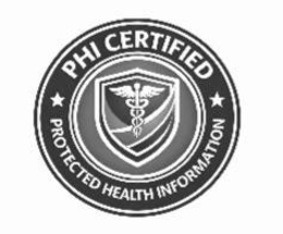 PHI CERTIFIED PROTECTED HEALTH INFORMATION trademark
