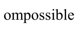 OMPOSSIBLE trademark