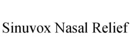 SINUVOX NASAL RELIEF trademark