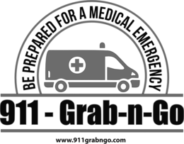BE PREPARED FOR A MEDICAL EMERGENCY 911 - GRAB-N-GO WWW.911GRABNGO.COM trademark