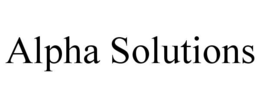 ALPHA SOLUTIONS trademark