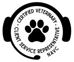 CERTIFIED VETERINARY . CLIENT SERVICE REPRESENTATIVE NAVC trademark