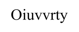 OIUVVRTY trademark