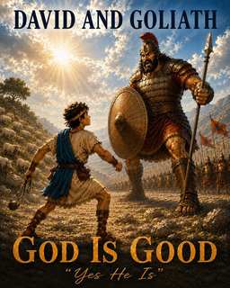 DAVID AND GOLIATH GOD IS GOOD "YES HE IS" trademark