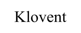 KLOVENT trademark