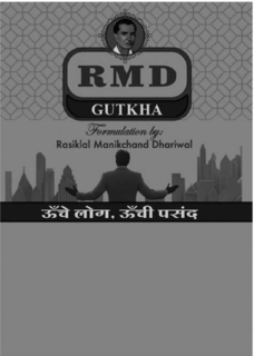 RMD GUTKHA FORMULATION BY: RASIKLAL MANIKCHAND DHARIWAL trademark