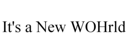 IT'S A NEW WOHRLD trademark