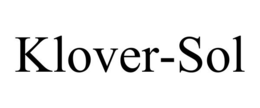 KLOVER-SOL trademark