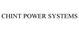 CHINT POWER SYSTEMS trademark