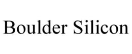 BOULDER SILICON trademark