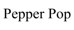 PEPPER POP trademark