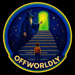 OFFWORLDLY PER ASPERA AD ASTRA trademark