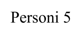 PERSONI 5 trademark