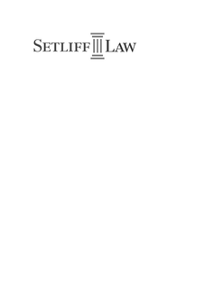 SETLIFF LAW trademark