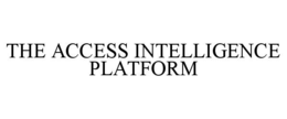 THE ACCESS INTELLIGENCE PLATFORM trademark