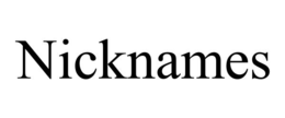 NICKNAMES trademark