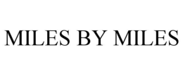 MILES BY MILES trademark