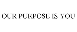 OUR PURPOSE IS YOU trademark
