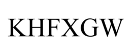 KHFXGW trademark
