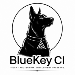 BLUEKEY CI SILENT PROTECTION. INTELLIGENT PRESENCE. trademark