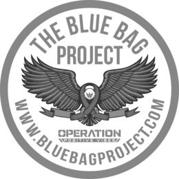 THE BLUE BAG PROJECT WWW.BLUEBAGPROJECT.COM OPERATION POSITIVE VIBES trademark
