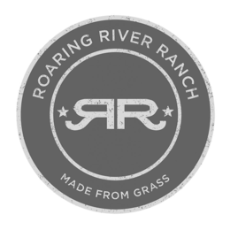 ROARING RIVER RANCH MADE FROM GRASS RR trademark