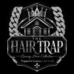 THE HAIR TRAP LUXURY HAIR COLLECTION TRAPPED IN LUXURY. LAID IN SILK. trademark