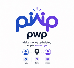 PWP MAKE MONEY BY HELPING PEOPLE AROUND YOU. HELP $ EARN IMPACT trademark