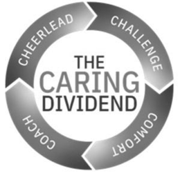 THE CARING DIVIDEND CHEERLEAD CHALLENGE COMFORT COACH trademark