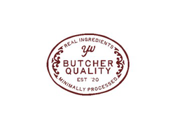 REAL INGREDIENTS YW BUTCHER QUALITY EST '20 MINIMALLY PROCESSED trademark