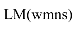 LM(WMNS) trademark