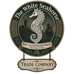 THE WHITE SEAHORSE JOEY AND KATHLEEN HALL PROPRIETORS EST. 2024 TRADE COMPANY trademark