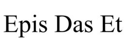 EPIS DAS ET trademark
