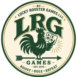 BY LUCKY ROOSTER GAMES, L.L.C. LRG GAMES EST. 2025 ROOST RULE REPEAT trademark