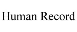 HUMAN RECORD trademark