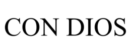 CON DIOS trademark