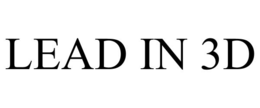 LEAD IN 3D trademark