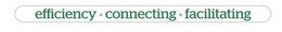 EFFICIENCY · CONNECTING · FACILITATING trademark