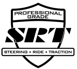 PROFESSIONAL GRADE SRT STEERING · RIDE · TRACTION trademark