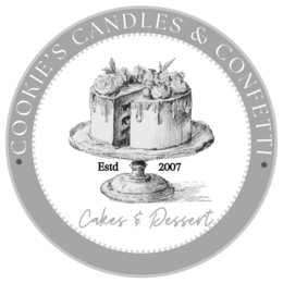 COOKIE'S CANDLES & CONFETTI ESTD 2007 CAKES & DESSERT trademark