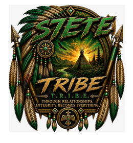 S7ETE TRIBE T.R.I.B.E. THROUGH RELATIONSHIPS, INTEGRITY BECOMES EVERYTHING. TR7BE trademark