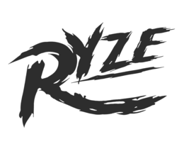 THE MARK CONSISTS OF THE STYLIZED WORDING "RYZE" IN A DYNAMIC BRUSHSTROKE-STYLE FONT, WITH THE LETTER "R" ENLARGED AND EXTENDING INTO A SWEEPING CURVED DESIGN ELEMENT BENEATH THE WORDING. THE OVERALL DESIGN CONVEYS MOTION, ELEVATION, ENERGY, AND UPLIFT ASSOCIATED WITH HEMP-DERIVED THC BEVERAGES.NON-ALCOHOLIC HEMP-DERIVED CANNABINOID BEVERAGES CONTAINING NO MORE THAN 0.3% DELTA-9 THC ON A DRY WEIGHT BASIS. trademark